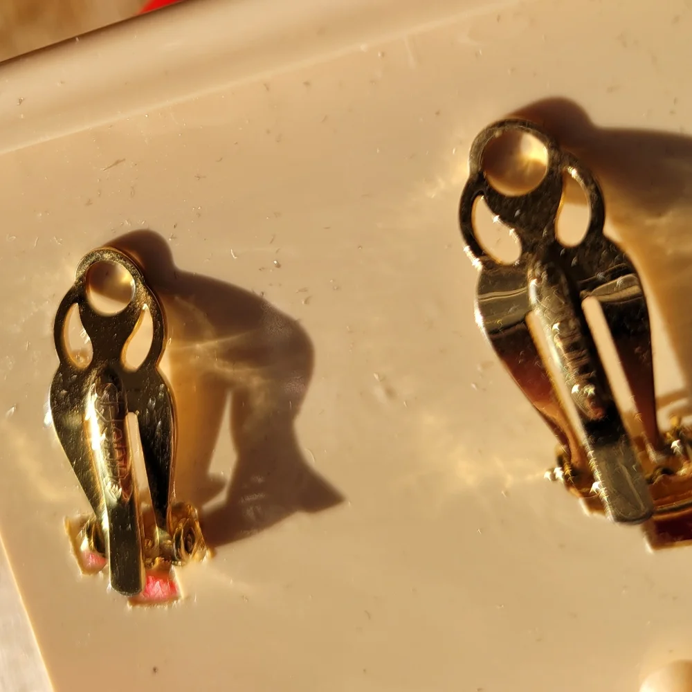 St. John Vintage Clip Earrings New Old Stock